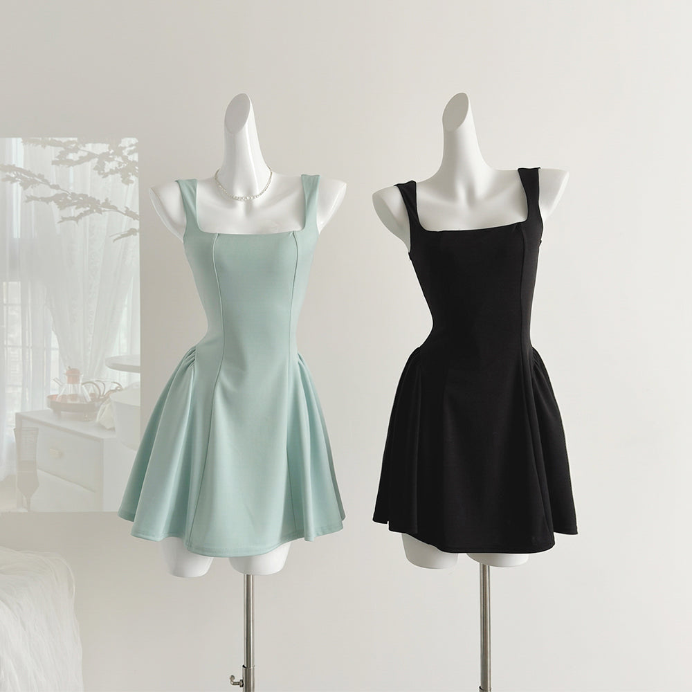 Miyu Homemade 2025 First Love Muse Sweet Niche Summer Temperament High Waist Design Dress