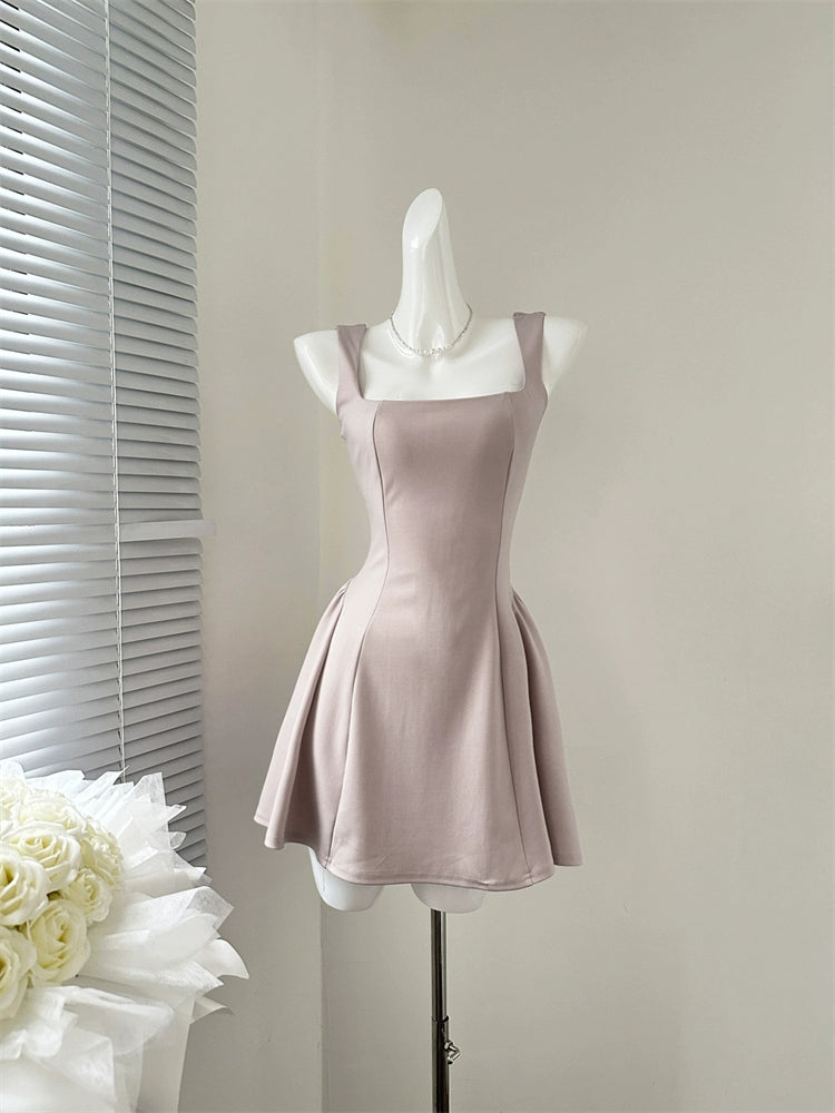 Miyu Homemade 2025 First Love Muse Sweet Niche Summer Temperament High Waist Design Dress