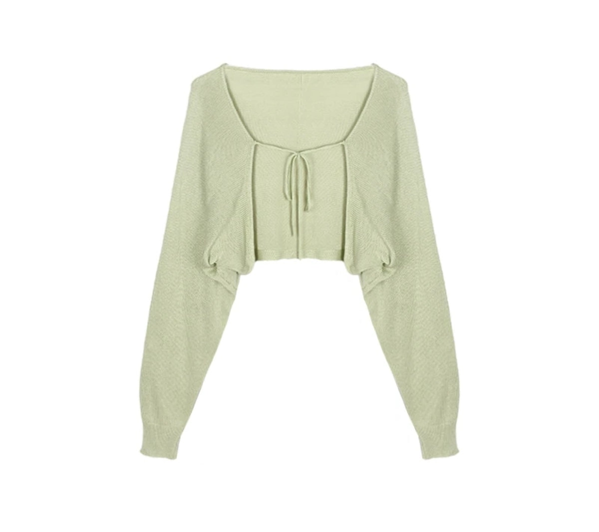 Strictly selected small cardigan knitted sweater with straps knitted cardigan women's thin summer shawl air-conditioning shirt with suspenders