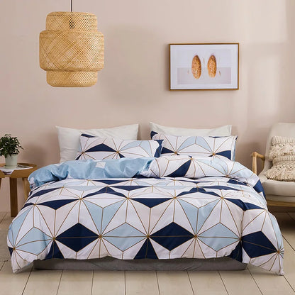 Modern Geometric Pattern Duvet Cover King Size Home Soft Queen Quilt Cover Fashion Full Twin Bedding Set