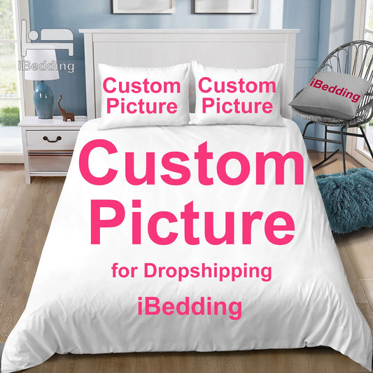 New Custom Bedding Set Customized 3D Printed Duvet Cover Sets with Pillowcase Twin Full Queen King Size POD Dropshipping